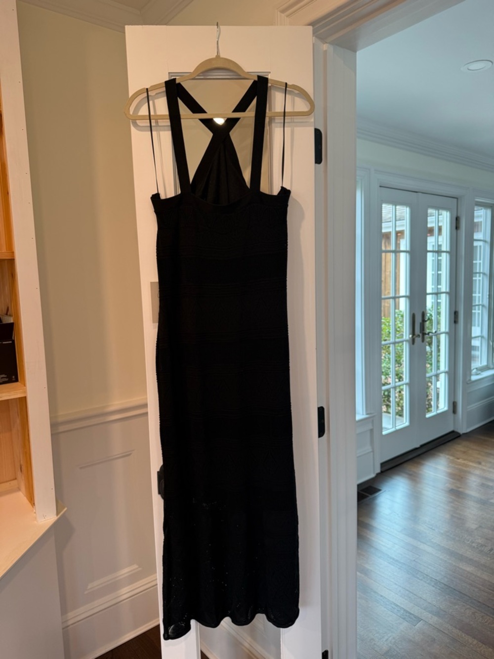 Joie Halter Maxi Dress - Size Large, Black Elegant Evening Dress